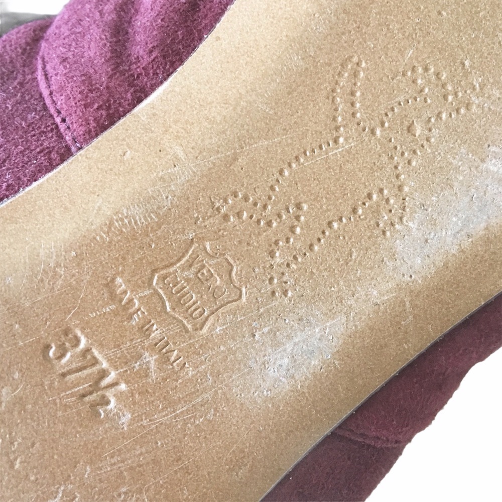 Marni ❤︎ Swarovski Crystal Mary Jane Bow Ballet Flats ❤︎ Plum + Lavender Suede - Picture 11 of 15